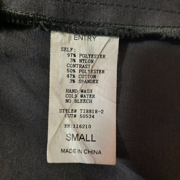 Y2K Black Ruffled sleeveless Satin Blouse Going Out Top Size S Halter Neck - Picture 8 of 8